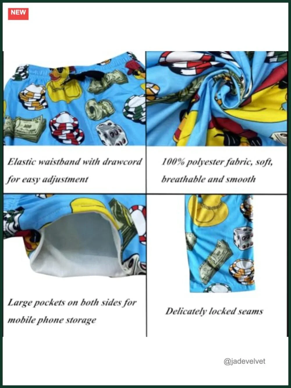 Men's Lightweight Sleep Lounge Pajama Pants with Pockets